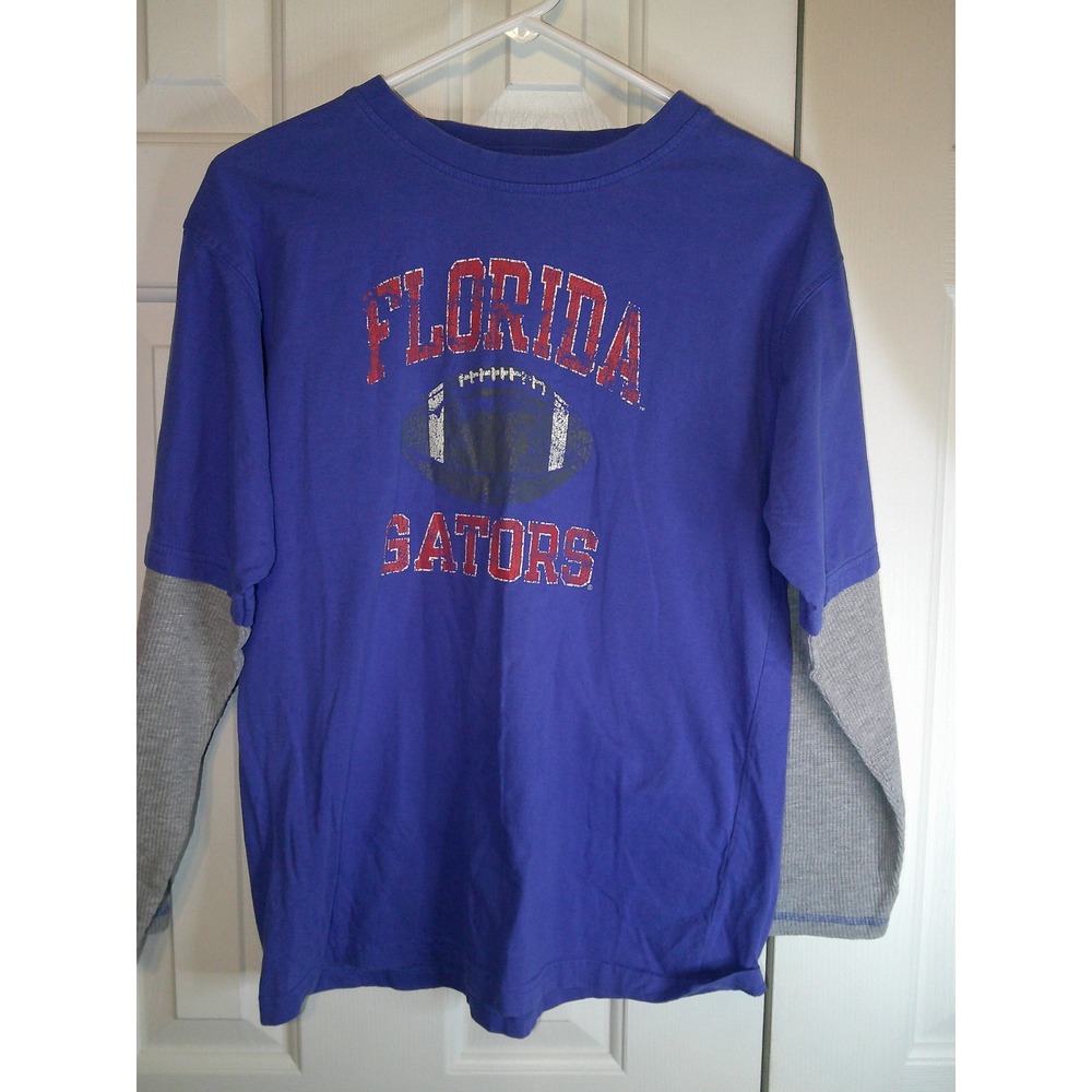 Pro Edge Gators Football Graphic Long Sleeve Layered T-Shirt Size 18‎